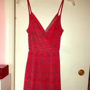 Aztec Pattern Pink Dress